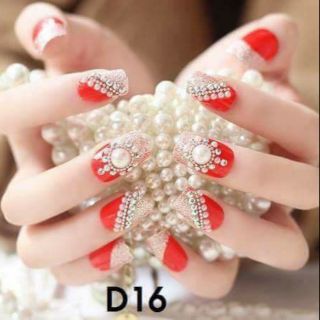 Móng tay giả 1 bộ 24 móng kèm keo đầy đủ