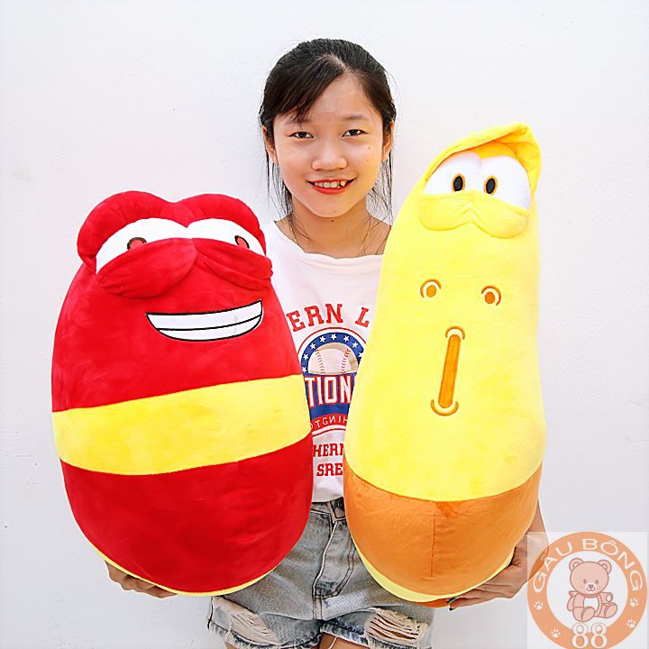 Gối ôm gấu Bông Sâu Larva cao cấp - [ ấu trùng ] DÀI 1M màu - TeddyShop