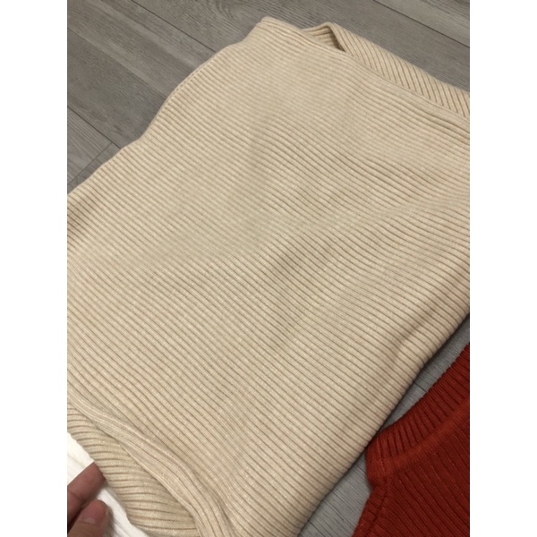 Áo thun len cổ lọ tay dài dày dặn