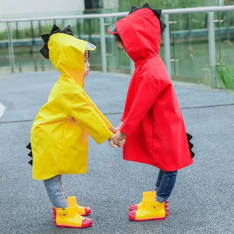 Áo mưa khủng long cho bé siêu cute đáng yêu