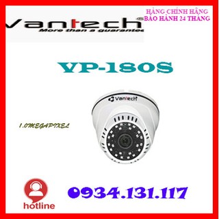 Camera IP Dome hồng ngoại 1.0 Megapixel VANTECH VP-180S