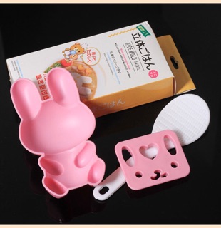 (Có Sẵn) Khuôn Làm Cơm Bento Hình Thỏ