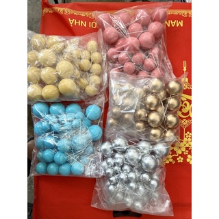 Sét 40 viên bi nhựa 2cm-2,5cm-3cm-4cm