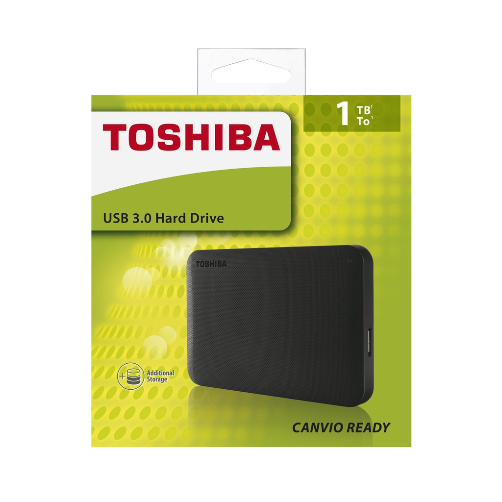 Ổ cứng di động Toshiba Canvio Ready 1Tb USB3.0 Đen(Hàng chính hãng)