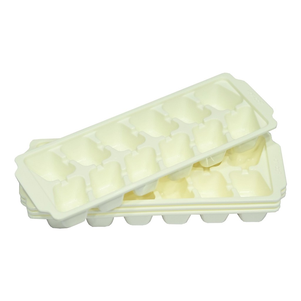 Combo 4 Khay Làm Rau Câu Làm Đá Nhựa Dẻo Mau Đông Tiện Ích