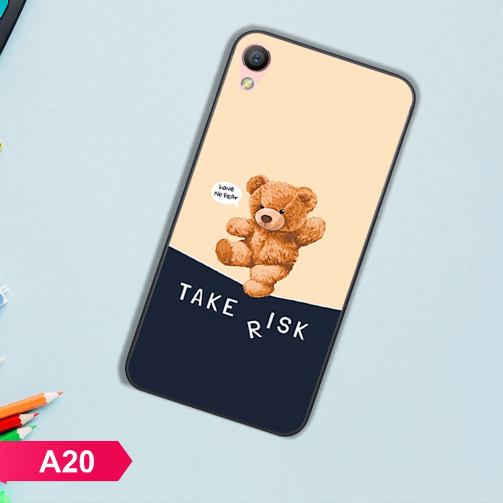 ỐP LƯNG OPPO A35/A37/F1/F1 PLUS IN HÌNH GẤU BEER CỰC ĐÁNG YÊU-GIÁ RẺ