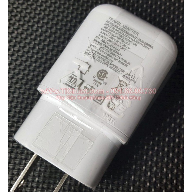 [ZIN MÁY] Củ Sạc nhanh LG Fast Charge 9V-1.8A G5/G6/V10/V20 Chính Hãng