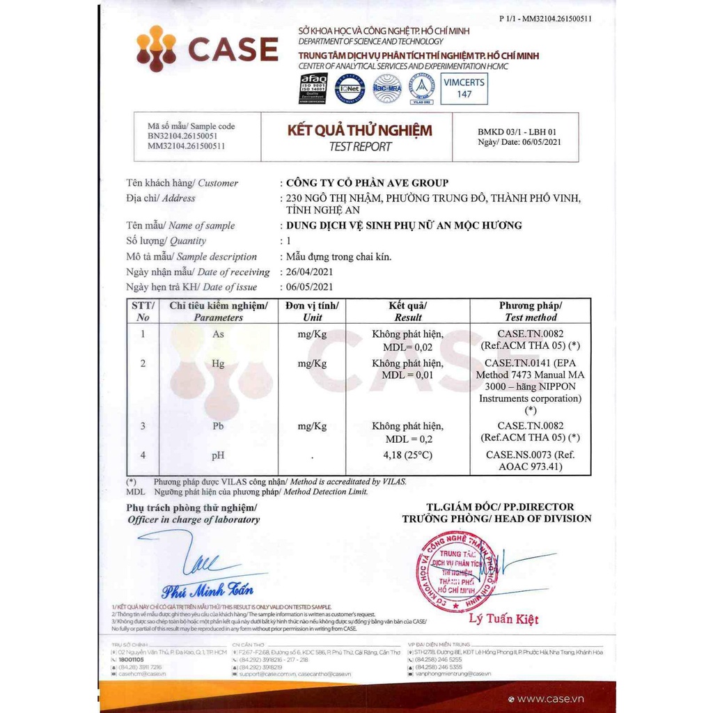 Dung dịch vệ sinh phụ nữ trầu không An Mộc Hương 100% thành phần tự nhiên sạch khuẩn giảm ngứa an toàn cho da