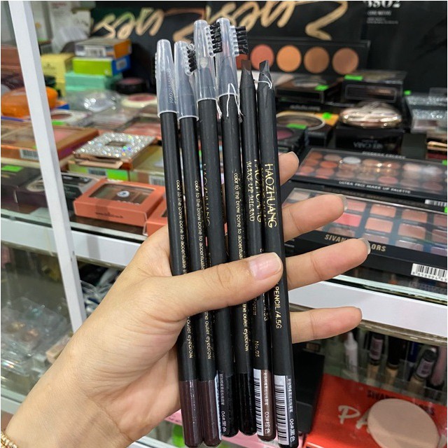Chì xé kẻ mày cứng phẩy sợi Haozhuang Eyebrow Pencil hz001