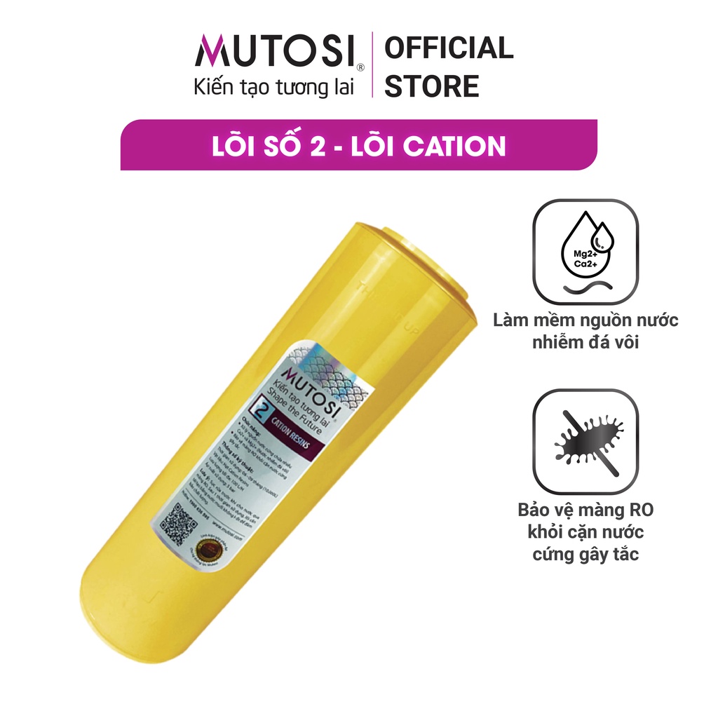 Lõi lọc nước Mutosi số 2 - Lõi Cation