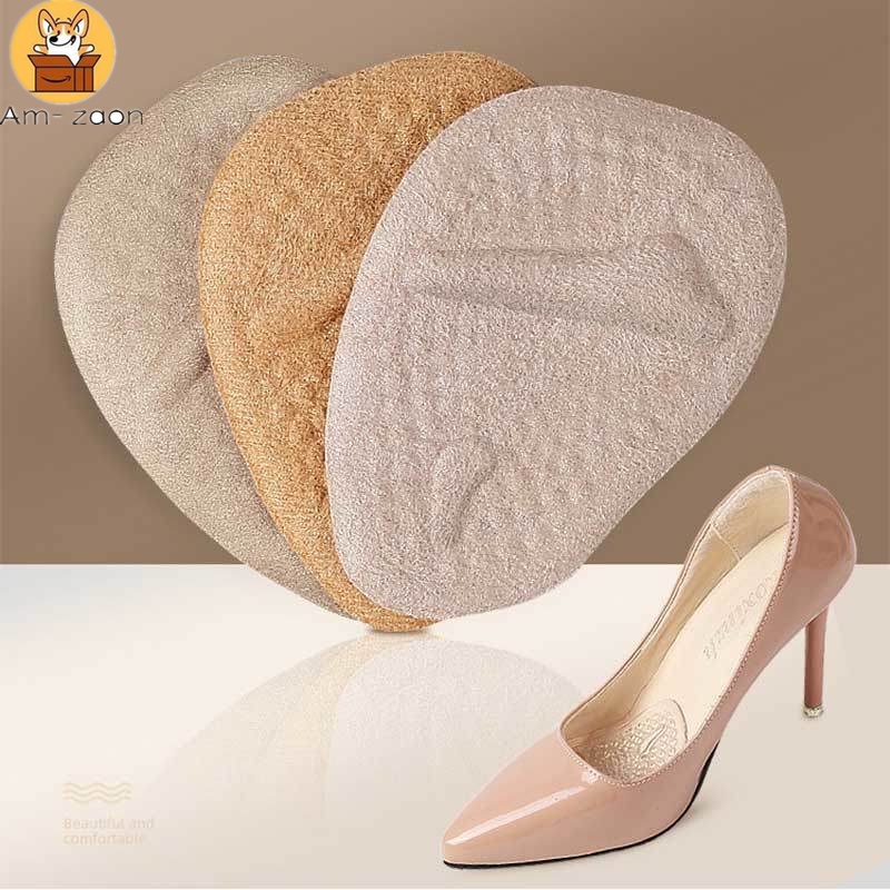 1 Cặp Đế Lót Giày Cao Gót 4D Chống Trượt Có Thể Điều Chỉnh Giảm Đau Tiện Lợi