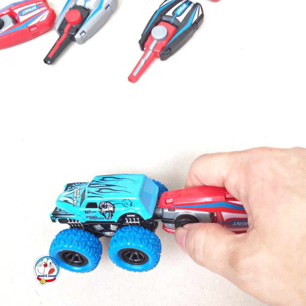 Set 4 chiếc xe đua địa hình hot wheel bằng sắt, siêu bền