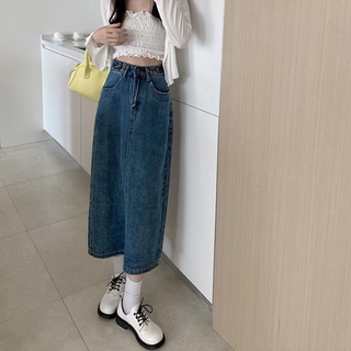 Chân váy Jeans dáng dài full size