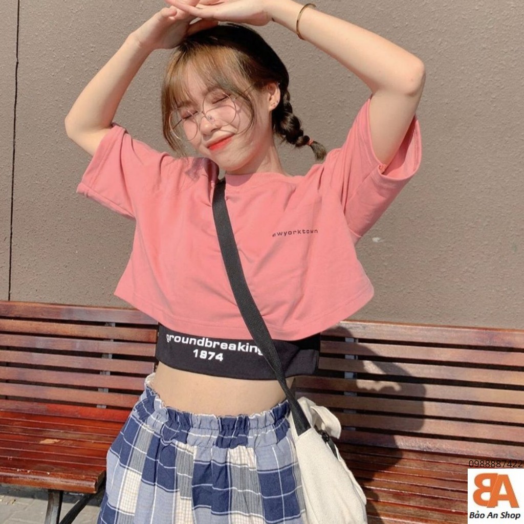 Áo croptop kèm áo lót groundbreaking_Video