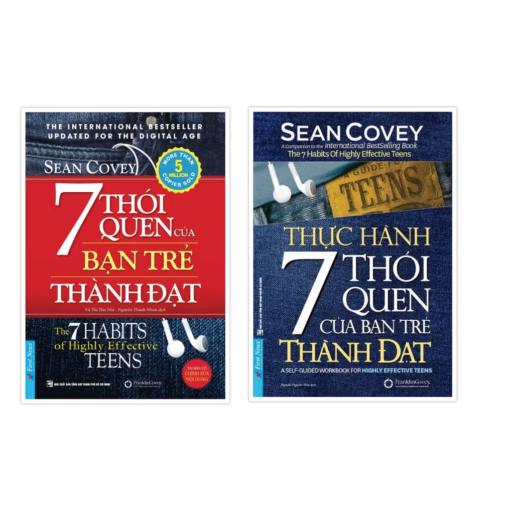 Sách - Combo 7 Thói Quen Của Bạn Trẻ Thành Đạt 50893 + Thực Hành 7 Thói Quen Của Bạn Trẻ Thành Đạt 49699 - First News