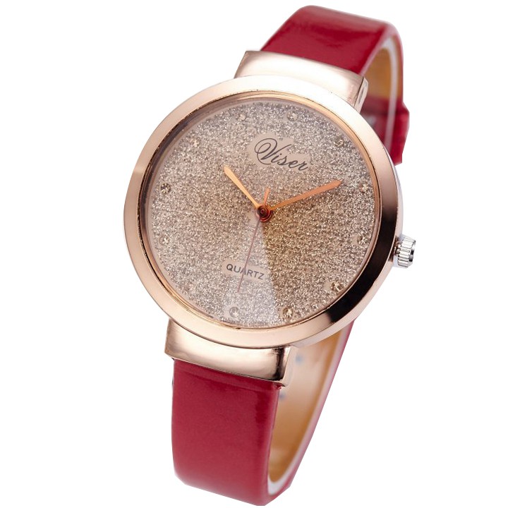 Đồng hồ nữ Viser mặt kim sa thời trang SP384 (Nhiều màu) | BigBuy360 - bigbuy360.vn