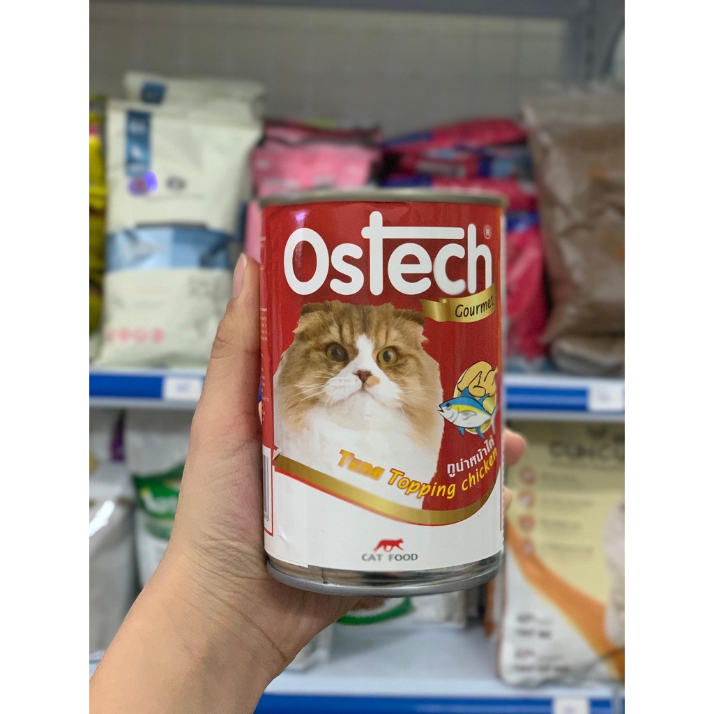[Rẻ vô địch] [Siêu Sale] Pate Lon Cho Mèo OSTECH Cấp Nước Chống Sạn Thận 400gr