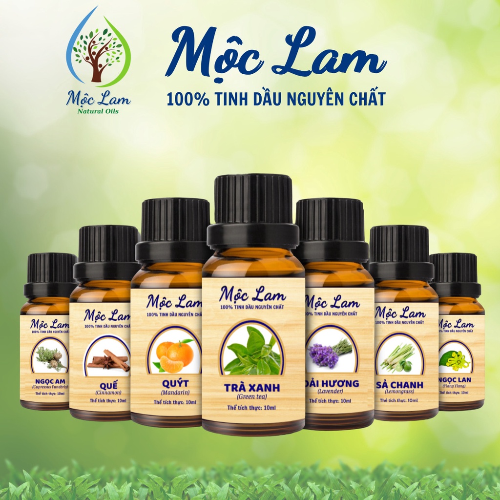 Tinh dầu thiên nhiên Mộc Lam nguyên chất 100%, tinh dầu thơm phòng các loại tự chọn 10ml - 50ml