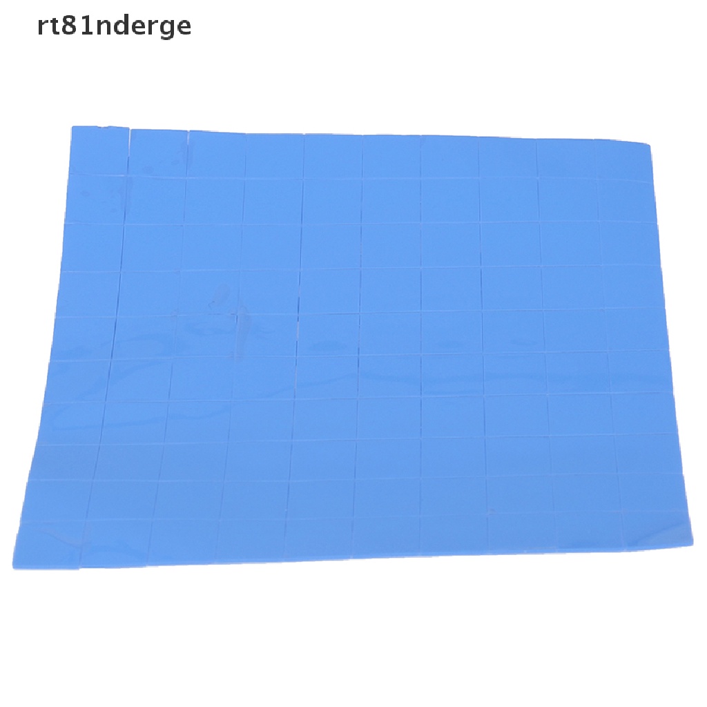 【ge】 100Pcs 10*10*0.5mm Thermal Pad GPU CPU Heatsink Cooling Conductive Silicone Pad .