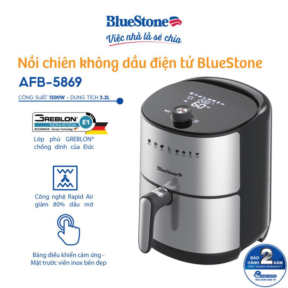 Nồi chiên không dầu BlueStone AFB-5869