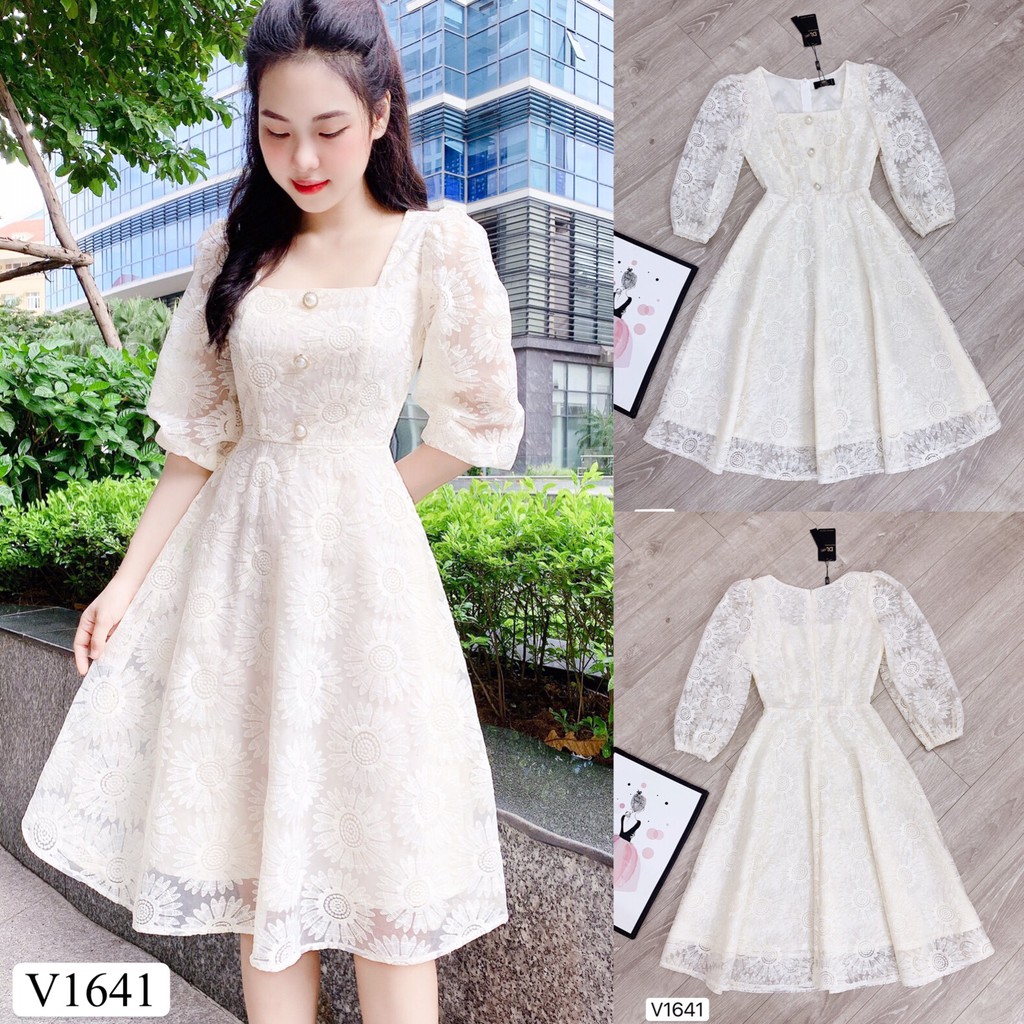 váy V1641 ĐẸP HP DVC ( Ảnh mẫu và ảnh trải sàn do shop tự chụp )