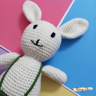 [Thanh lý] Gấu bông móc len handmade - Thỏ Bubu