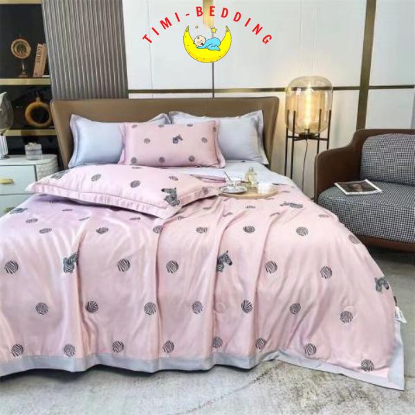 Chăn lụa thái mùa hè – Chăn hè lụa nhập khẩu cao cấp, mát mẻ 2x2,3m– Timibedding