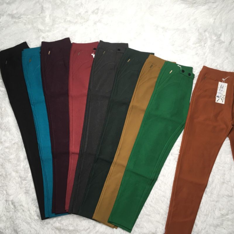 Quần cotton dài lưng thun