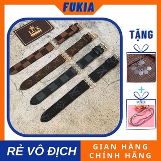 Dây da Iv cao cấp dành cho Apple Watch đồng hồ thông minh Series 1/2/3/4/5/6/7/SE size 38/40/41/42/44/45 mm AW101