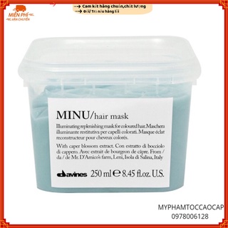 (Davines-Italia) Mặt nạ dưỡng màu tóc nhuộm Davines Minu Hair Mask 250ml