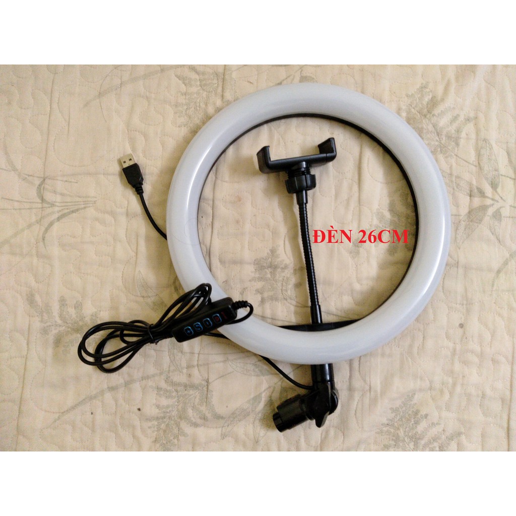 Đèn livestream  hỗ trợ ánh sáng chụp ảnh, make up trang điểm, chụp ảnh sản phẩm, 3 chế độ sáng.