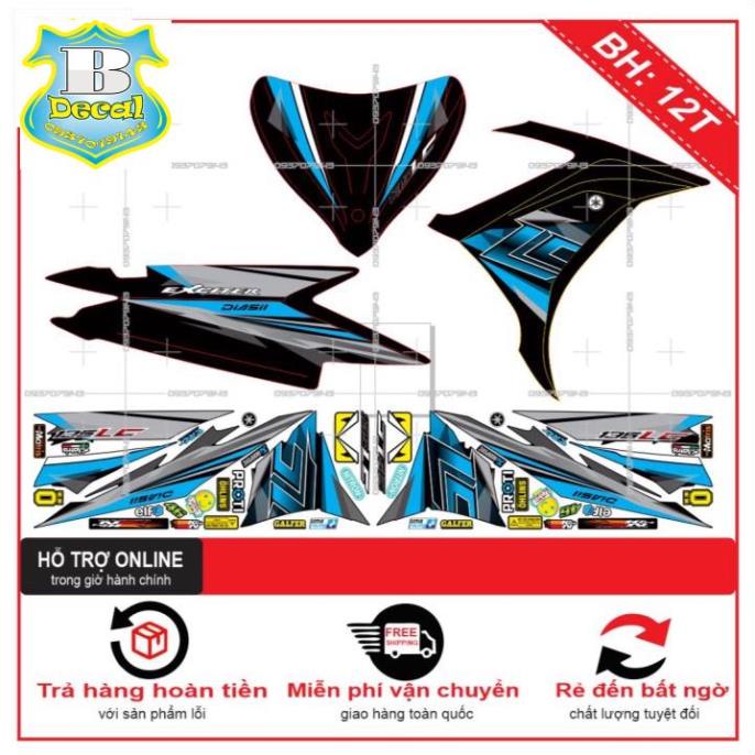 ( Quí khách vui lòng mang ra tiệm cho thợ dán ) Tem EX 2011 LC NEW [Bi Decal]