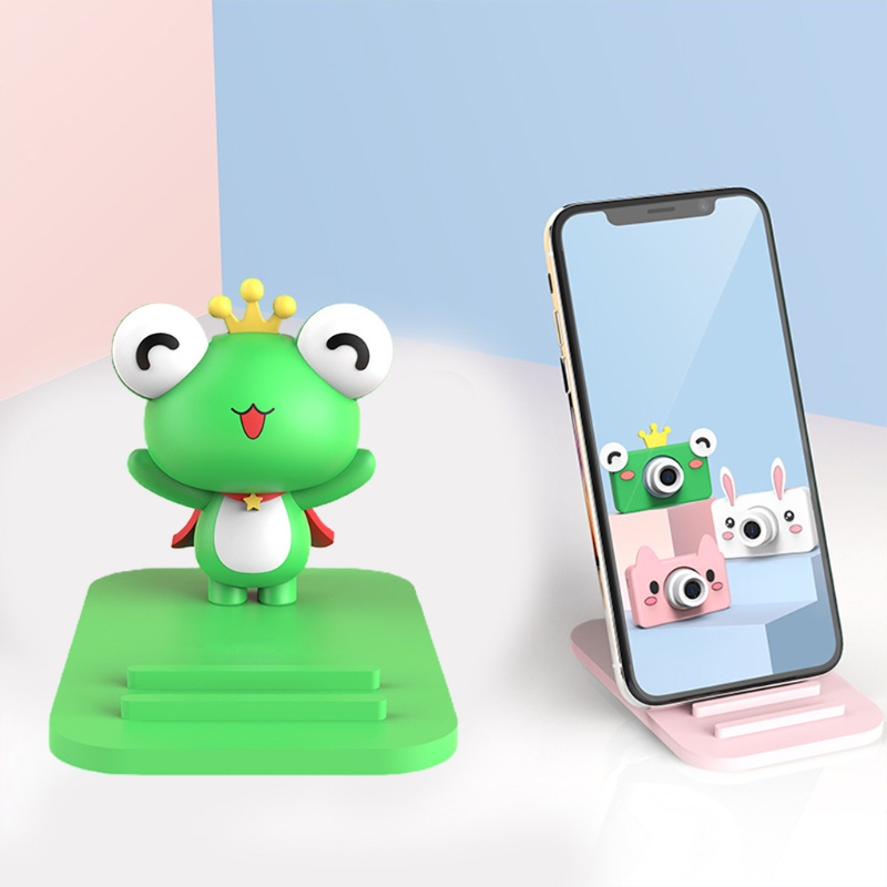 Giá đỡ điện thoại hình chú heo/ếch dễ thương siêu bền tiện dụng