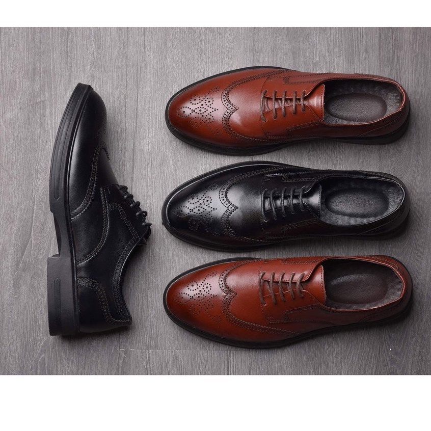 Giày da nam công sở tăng chiều cao bảo hành 12 tháng