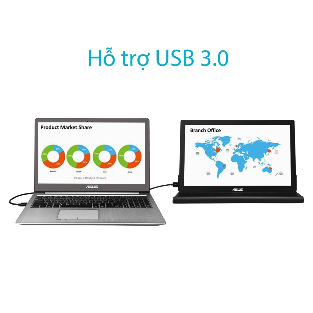 Màn Hình ASUS MB169BR+ 15.6" IPS Full HD USB 3.0 | WebRaoVat - webraovat.net.vn