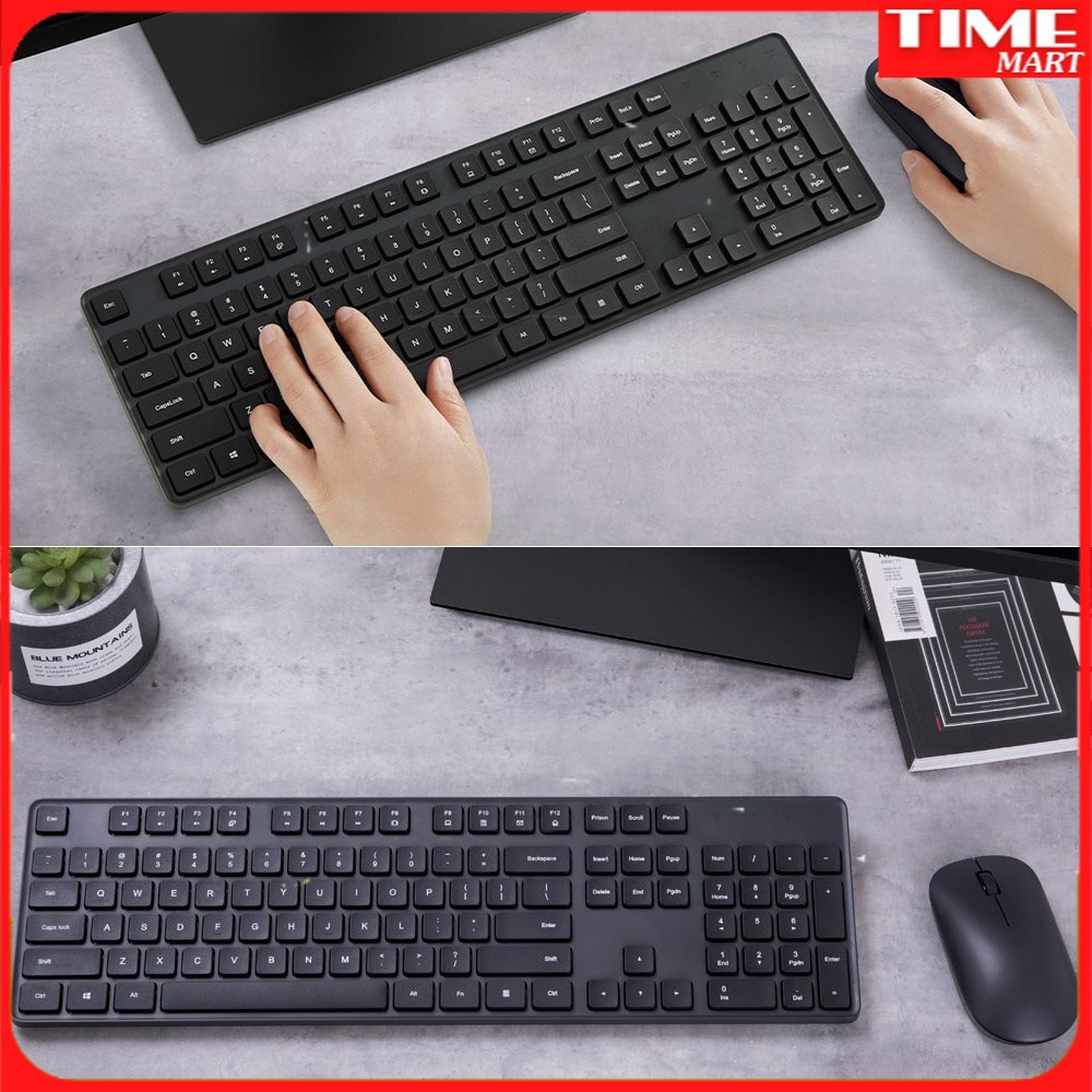 Bộ Phím Chuột Không Dây Xiaomi Mijia WXJS01YM 2.4GHz CHÍNH HÃNG [TIME_MART siêu thị tiện ích gia đình]
