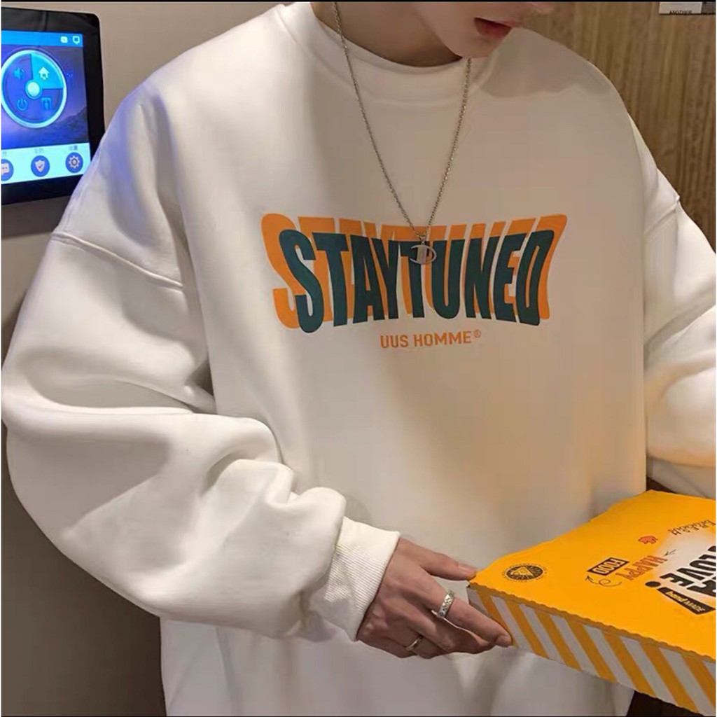Áo sweater nỉ siêu đẹp cho đôi nam nữ dài tay form rộng unisex chất dày dặn hàng đẹp ,siêu ấm áp