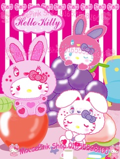 Decan dán cửa phòng dán tường kitty thỏ