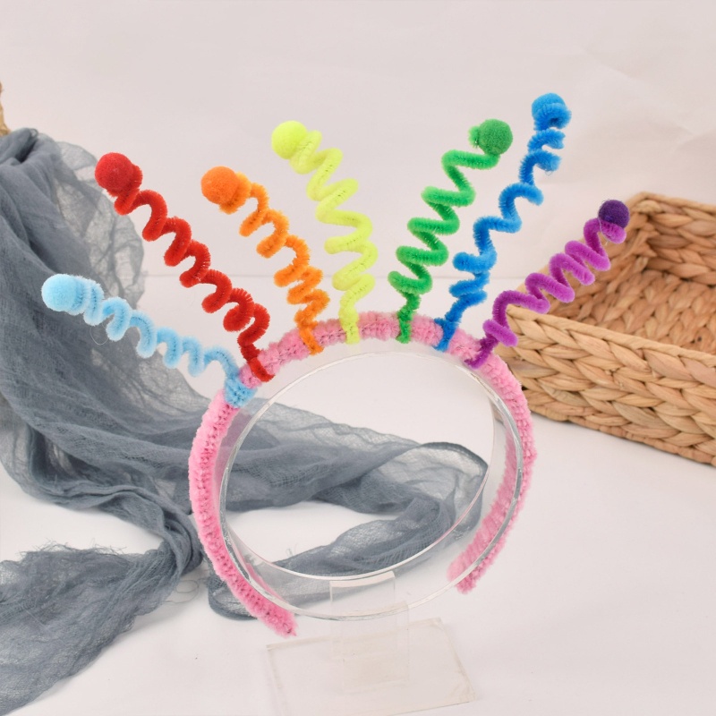 Băng Đô Xoắn Ốc Nhiều Màu Sắc Vui Nhộn Thời Trang Cho Bé