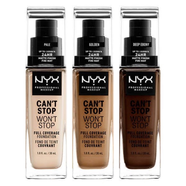 Kem nền NYX Can't Stop Won't Stop Full Coverage 30ml