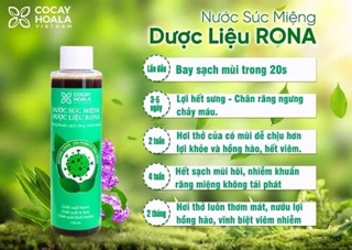 Nước súc miệng thảo dược rona cocayhoala