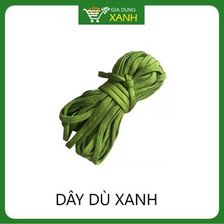 Dây Dù Xanh Dẹp Loại Tốt- Bề Rộng 10mm x Bề Dày 3mm