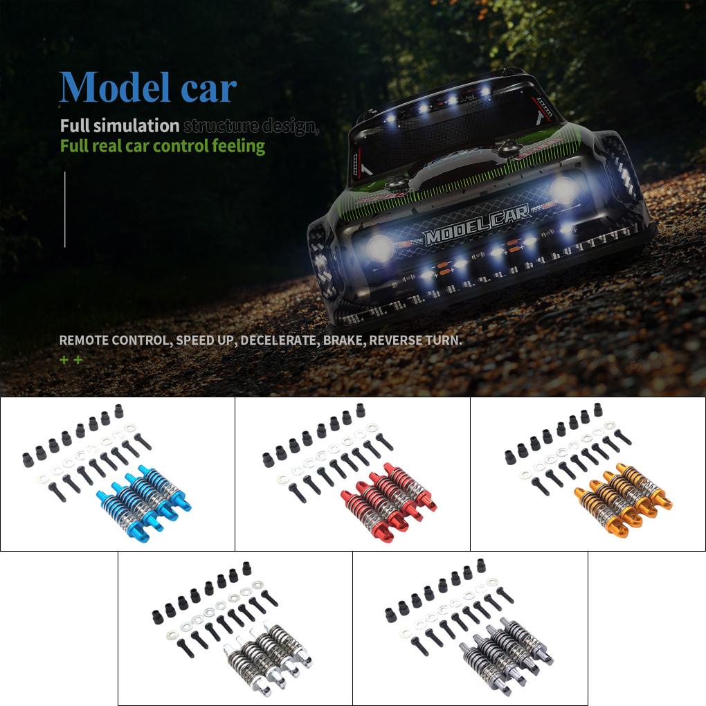 Bộ 4 Món Giảm Xóc Bằng Kim Loại Cho Mô Hình Xe Điều Khiển Wltoys K969 K979 K989 Tỉ Lệ 1: 28