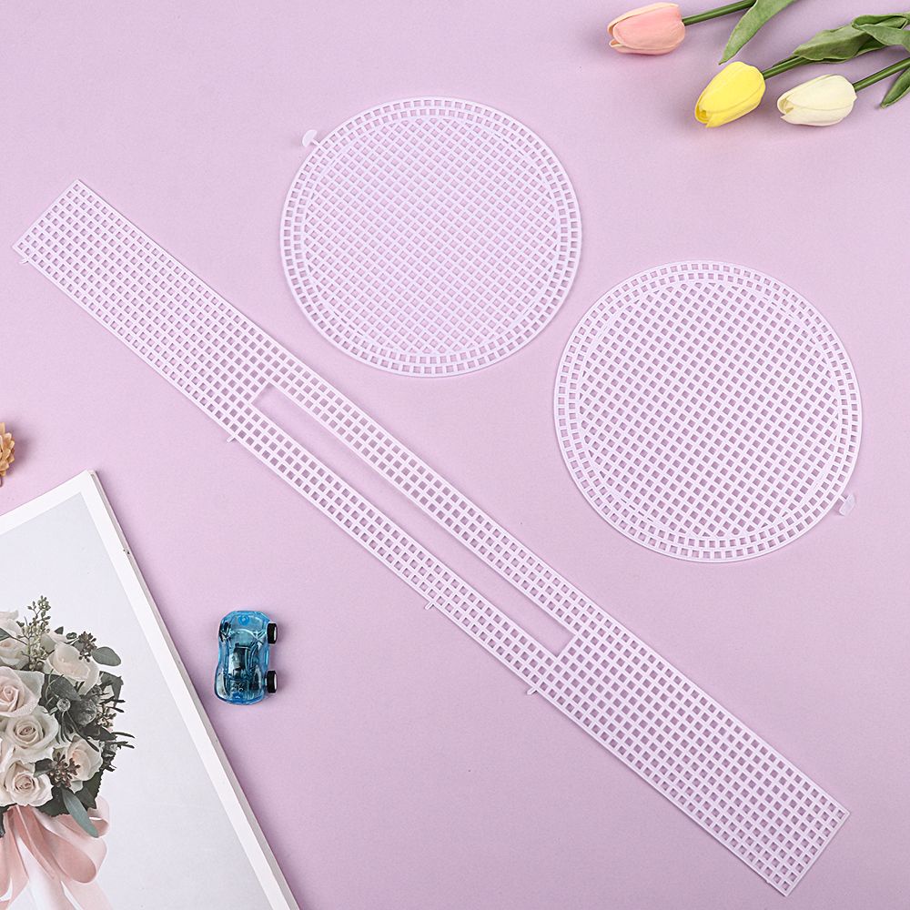 COZEE Knitting Assistant Grid Plate White Woven Material Knitted Piece Accessories Assistant DIY Variety for Weaving Bags