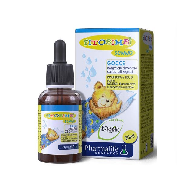 Fitobimbi Sonno giúp bé ngủ ngon nhập khẩu Italia chai 30ml dùng được cho trẻ sơ sinh