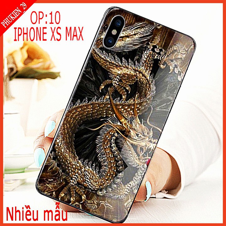 Ốp lưng kính 3D IPHONE XS MAX mặt kính 3d sang trọng, Hình ảnh sắc nét, sản phẩm thực quý khách vui lòng xem video