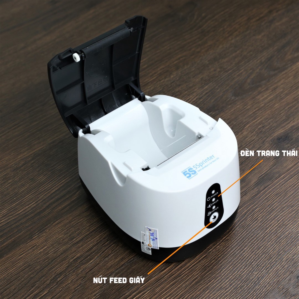 Máy in hóa đơn K58 bluetooth Gprinter iSH58 XP 58IIHV 58IIHB kết nối điện thoại in bill Viettelpay Pro &amp; App bán hàng