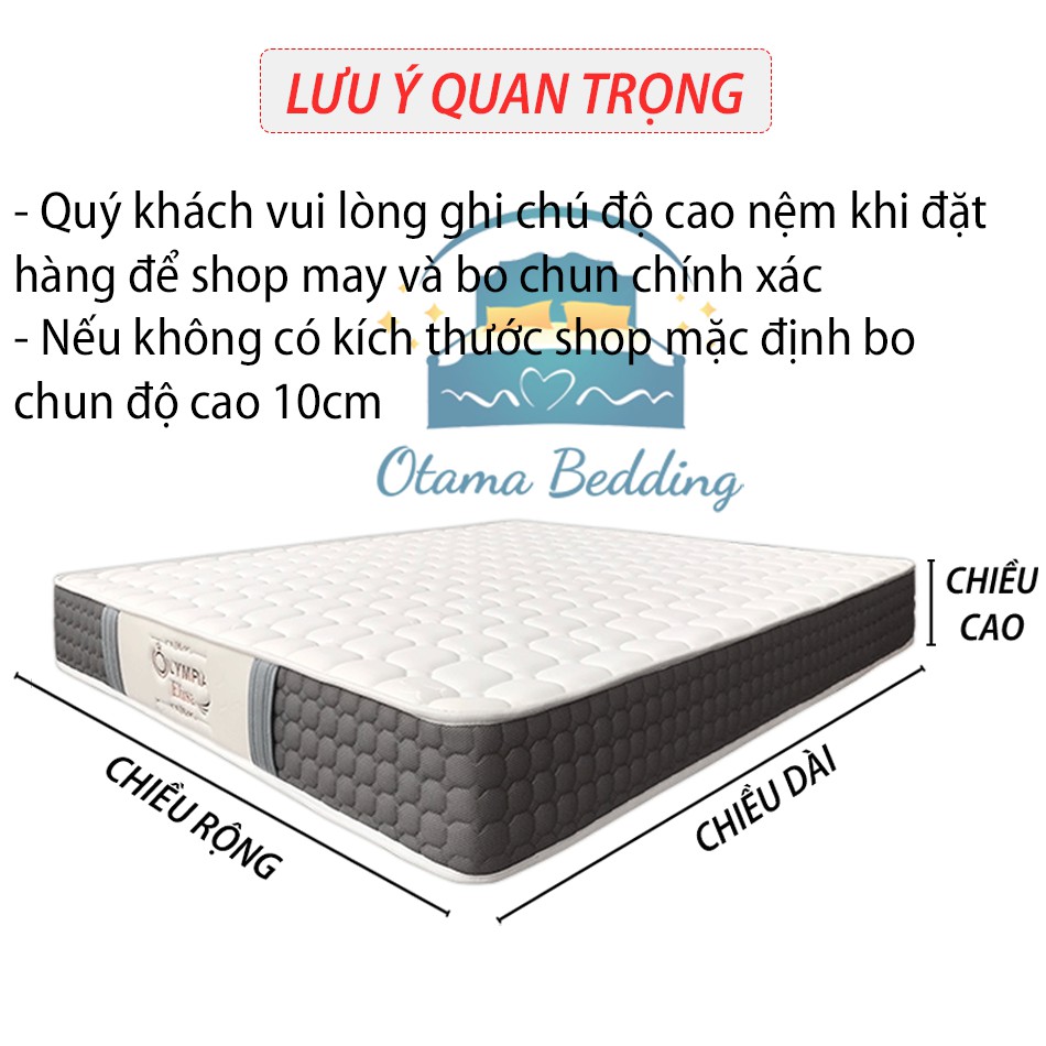 Bộ chăn ga gối 4 món kèm vỏ gối cotton poly trái tim vintage , Bộ ga gối drap giường bo chun - Otama Bedding | BigBuy360 - bigbuy360.vn