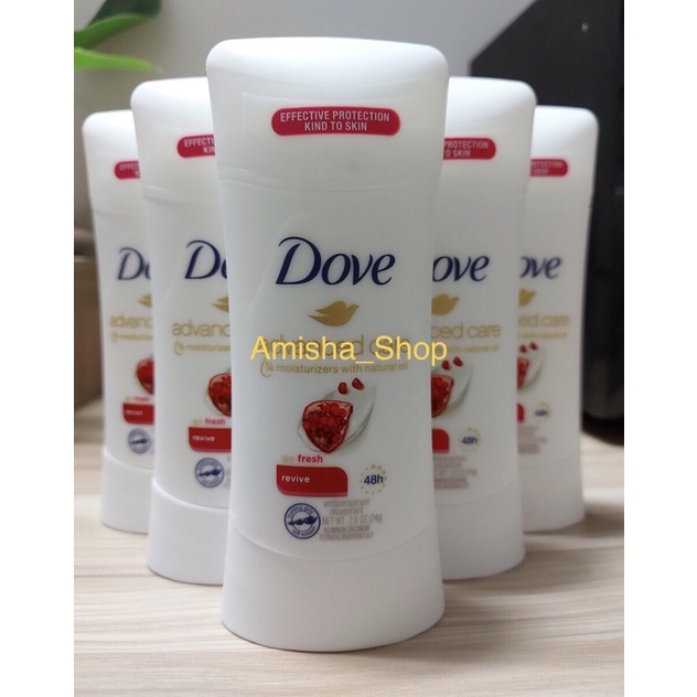 Lăn khử mùi dạng sáp Dove Advanced Care 48h loại 74g