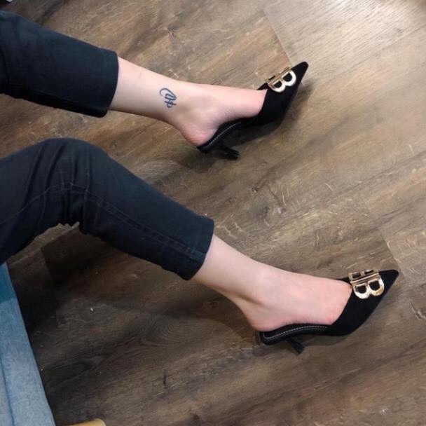 Guốc Balen chữ BB vàng